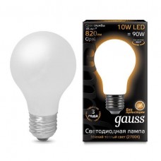 Лампа светодиодная A60 E27 10w 2700K Filament Opal GAUSS