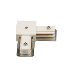 Коннектор для трековых светильников L-образный белый